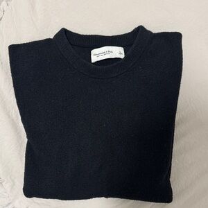 Abercrombie & Fitch Men's Dark Crewneck Sweater